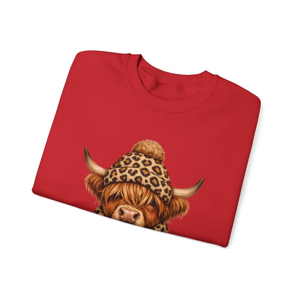 Sweatshirt — Winter Mood Highland Cow Cute Cozy Crewneck