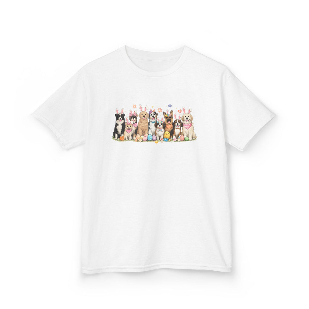 Kids Tee — Cute Row of Party Dogs Graphic